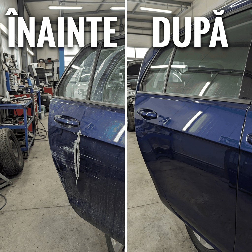 Reparatie vopsea auto zgarietura adanca