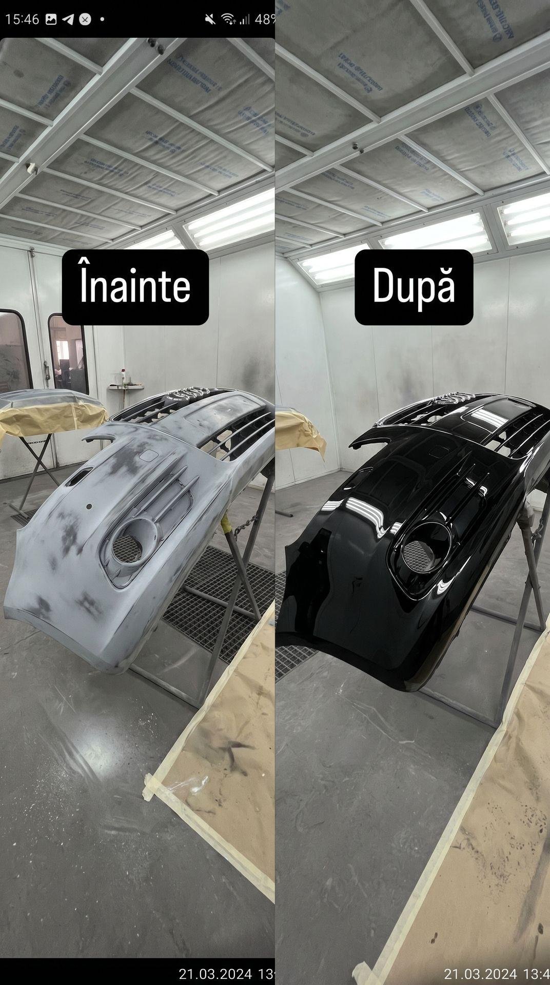 Vopsit auto cuptor bara fata rezultat